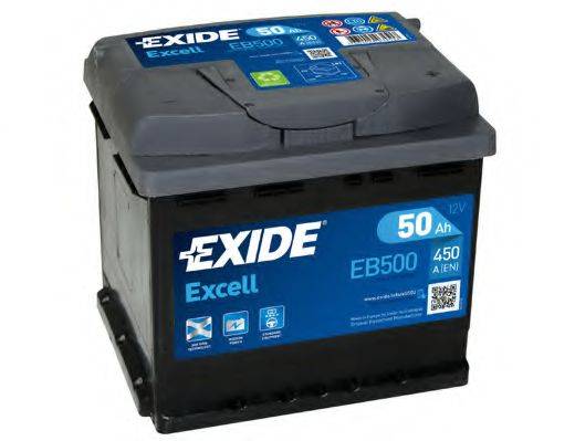 Стартерная аккумуляторная батарея; Стартерная аккумуляторная батарея EB500 EXIDE