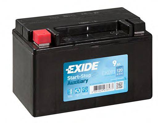Стартерна акумуляторна батарея; Стартерна акумуляторна батарея EK091 EXIDE