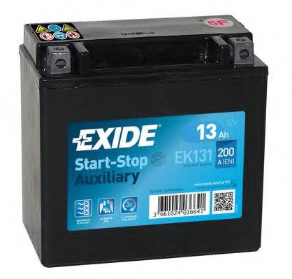Стартерная аккумуляторная батарея; Стартерная аккумуляторная батарея EK131 EXIDE